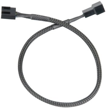 Napájecí prodlužovací kabel k chladičům 4pin, PWM, 30cm opletený