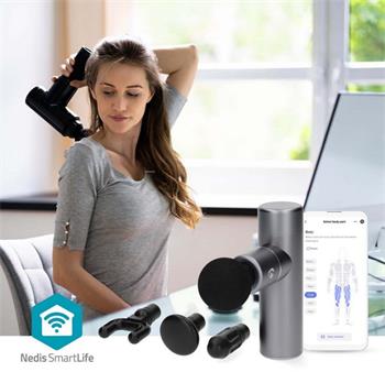 Nedis BTHMSG10GY Smart masážní pistole BT