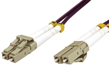 Optický patchkabel LC-LC 50/125 (multimode), duplex, OM4, 5m