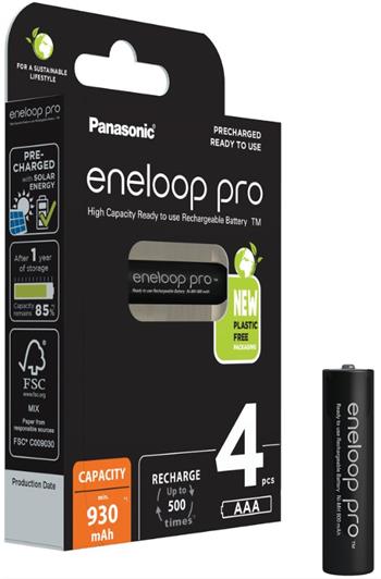 Panasonic Eneloop Pro N AAA, akumulátory 4 ks