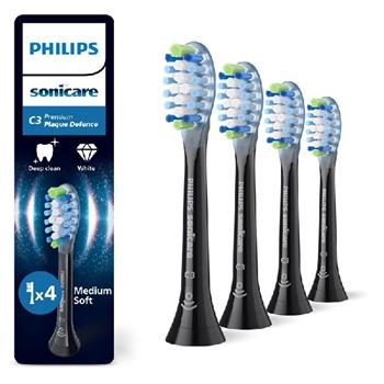 Philips Sonicare HX9044/88 Premium Plaque Defense 4ks černé