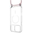 Pouzdro FIXED MagPure Neck s růžovou šňůrkou na krk pro Apple iPhone 17 Pro Max