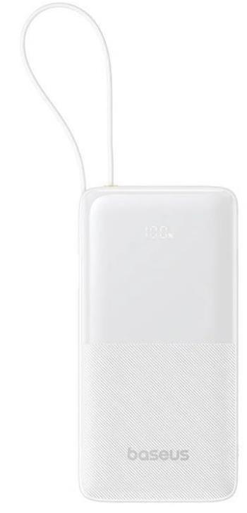 Powerbanka Baseus Bipow 2 20000mAh 20W s kabelem USB-C bílá