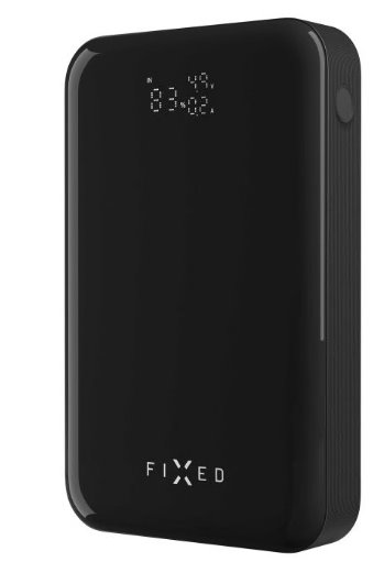 Powerbanka FIXED Zen 20 Pro s LCD displejem a výstupem 130W, 20 000 mAh, černá