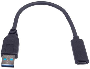 PremiumCord Adaptér USB 3.0 A/samec - USB-C/samice, USB 3.2 GEN2, 3A, 20cm