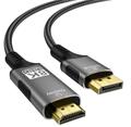 PremiumCord DisplayPort 1.4 na HDMI2.1 kabel pro rozlišení 8K@60Hz,4K@144Hz, 2m kportadk06-02