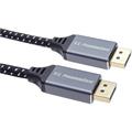 PremiumCord DisplayPort 1.4 přípojný kabel, kovové a zlacené konektory, 1,5m