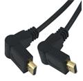 PremiumCord Kabel HDMI A - HDMI A M/M 3m, otočné zlacené konektory,HDMI 1.3b