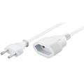 PremiumCord Kabel síťový prodlužovací dvojvidlice 230V 2m bílý