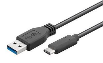 PremiumCord Kabel USB 3.1 konektor C/male - USB 3.0 konektor A/male, 15cm