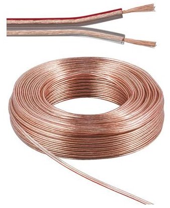 PremiumCord Kabely na propojení reprosoustav 99,9% měď 2x1,5mm2 10m
