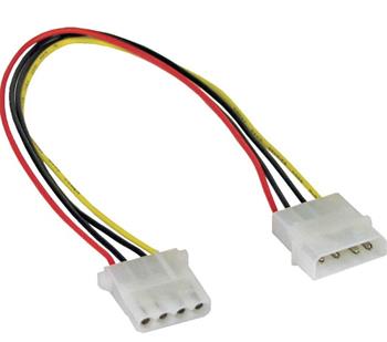 PremiumCord prodlužovací napájecí kabel 5,25" molex 37cm