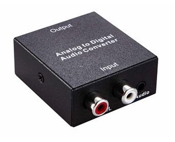 Převodník z analogového signálu 2xCINCH na digitální SPDIF a optický Toslink