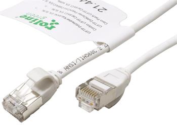 Roline GREEN U/FTP patchkabel kat. 6a, tenký, LSOH, 2m, bílý