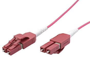 Roline Optický patchkabel LC-LC,50/125 (multi mode), duplex,OM4, LSOH, uniboot, 10m