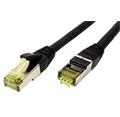 Roline S/FTP patchkabel kat. 6a, venkovní, TPE, LSOH, 0,15m, černý
