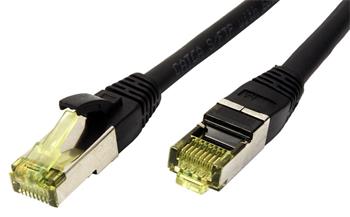 Roline S/FTP patchkabel kat. 6a, venkovní, TPE, LSOH, 3m, černý