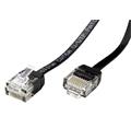 Roline UTP patchkabel kat. 6a, tenký, plochý, 1,5m, černý