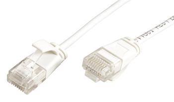 Roline UTP slim patchkabel kat. 6a, LSOH, 0,15m, bílý