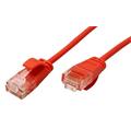 Roline UTP slim patchkabel kat. 6a, LSOH, 0,3m, červený
