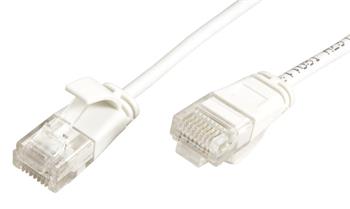 Roline UTP slim patchkabel kat. 6a, LSOH, 2m, bílý