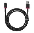 Rychlonabíjecí kabel Baseus Dura USB/Lightning 1m 2.4A červeno černý
