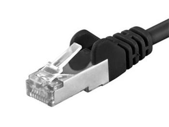 S/FTP kabel cat.6a 0,25m černý