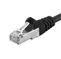 S/FTP kabel cat.6a 0,25m černý