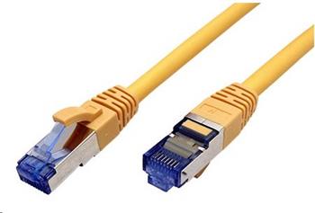S/FTP patchkabel kat. 6a, LSOH, 0,3m, žlutý