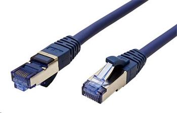S/FTP patchkabel kat. 6a, LSOH, 10m, modrý