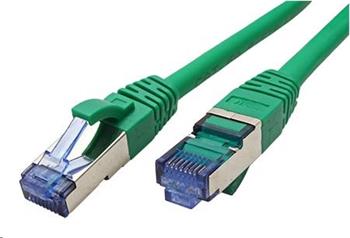 S/FTP patchkabel kat. 6a, LSOH, 1m, zelený