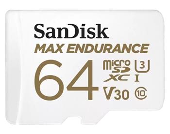 SanDisk MAX ENDURANCE microSDXC 64GB + adaptér