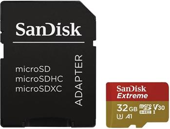 SanDisk Micro SDHC Extreme 32GB 100MB/s A1 UHS-I U3 V30