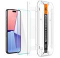 Spigen Glass tR EZ Fit 2 Pack Transparency iPhone 15 Pro