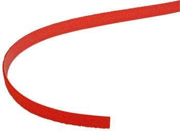 Stahovací páska 10mm, suchý zip, 25m, červená