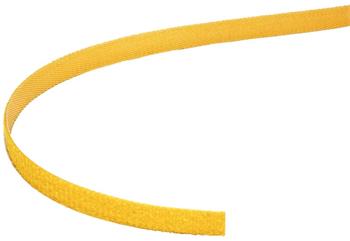 Stahovací páska 10mm, suchý zip, 25m, žlutá