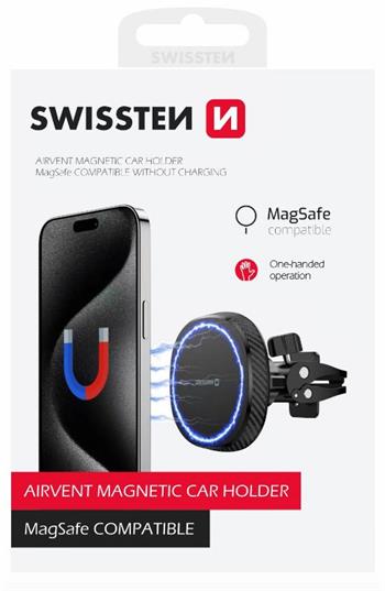 SWISSTEN MAGNETICKÝ DRŽÁK DO VENTILACE AUTA MagStick COMPACT(kompatibilní s MagSafe)