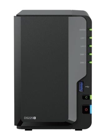 Synology DS225+ 2xSATA server, 1Gb+2,5Gb LAN