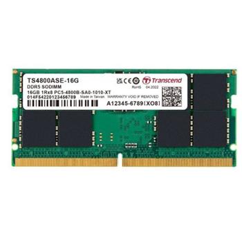 TRANSCEND SODIMM DDR5 16GB 4800MHz JM 1Rx8 2Gx8 CL40 1.1V