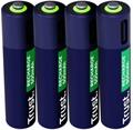 Trust nabíjecí USB-C Li-Ion baterie tužkové AA, 1700 mAh, 4ks