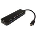 USB SuperSpeed 5Gbps (USB 3.0) Hub, USB C(M) - 4x USB3.0 A(F), USB C PD