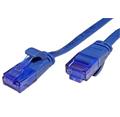 UTP patchkabel kat. 6a, plochý, 1m, modrý
