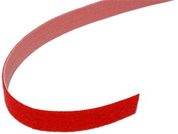 VELCRO Stahovací páska 20mm, suchý zip, 25m, červená