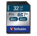 VERBATIM Pro SDXC 32GB UHS-I V30 U3